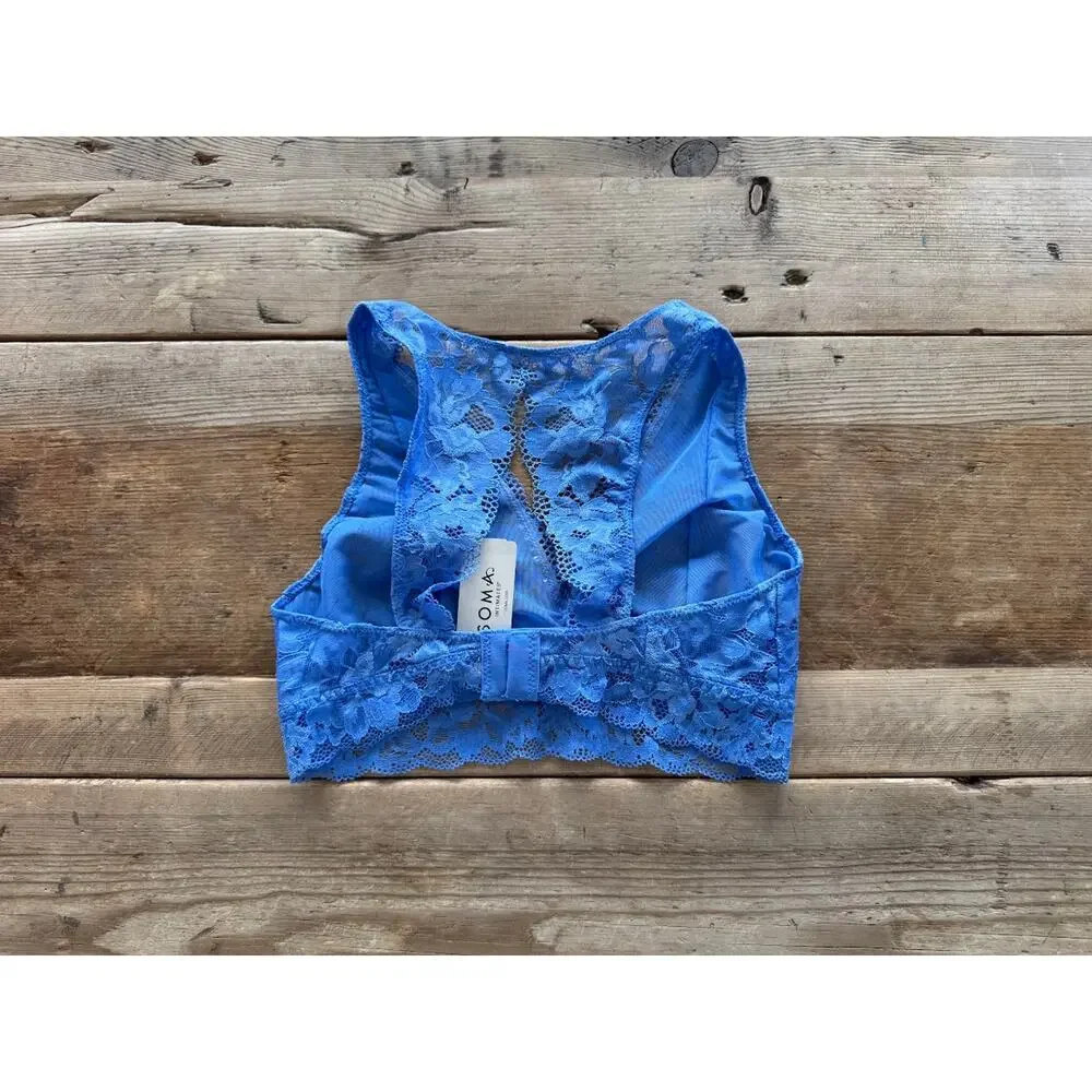 SOMA Dreams come Blue X-LARGE Embraceable‎ Signature Bralette in Lace Bra